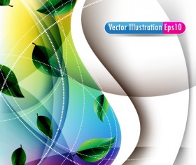 Set of ornate waves vector background 31