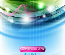 Set of ornate waves vector background 33