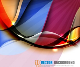 Set of ornate waves vector background 05