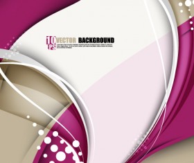 Set of ornate waves vector background 08