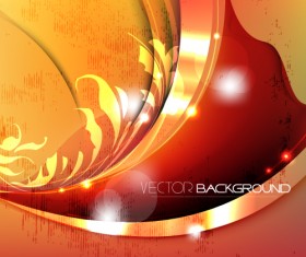 Set of ornate waves vector background 10