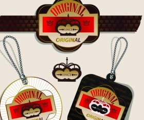 superior quality badges, labels and tags elements vector 05