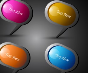 Shiny 3d Creative icon vector 01