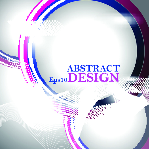 abstract waves elements vector background 01