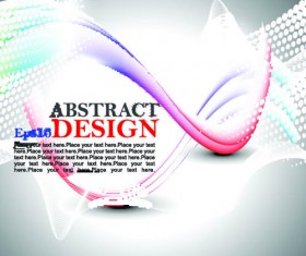 abstract waves elements vector background 05