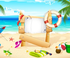 Set of Tourism elements vector 05