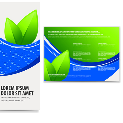 business brochure and card vector set 04