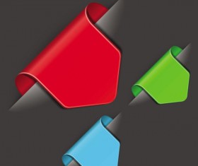 3D Creative label vector 04