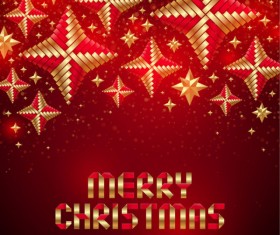 Merry Christmas Origami elements vector 02