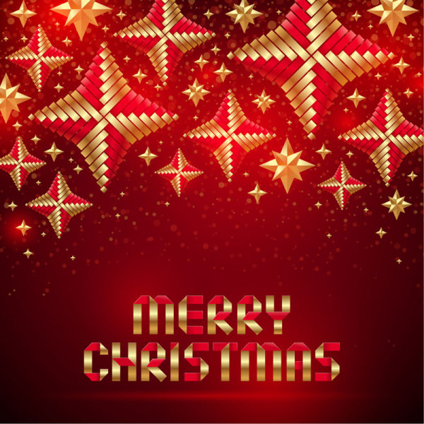 Merry Christmas Origami elements vector 02
