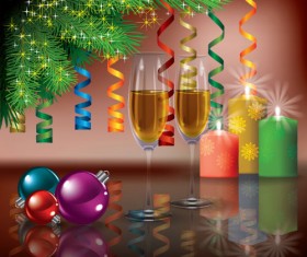 Christmas Decoration elements vector 01