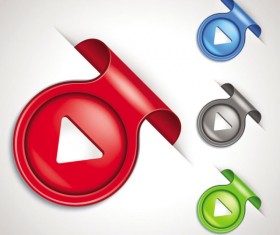 3D Creative label vector 01