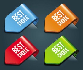 3D Creative label vector 02