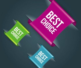 3D Creative label vector 03