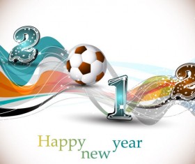 Abstract Football design vector background 03