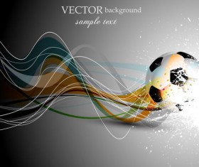 Abstract Football design vector background 04