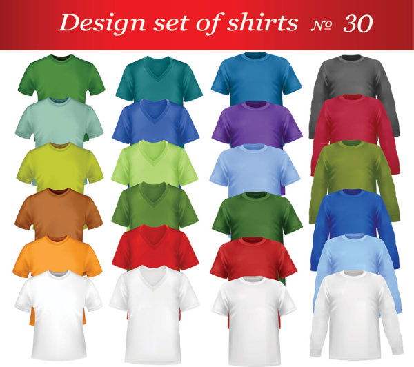 Creative Clothes design elements vector set 14