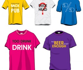 Creative Clothes design elements vector set 21