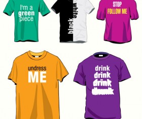 Creative Clothes design elements vector set 23