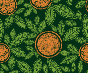 Abstract Leaf elements vector 02