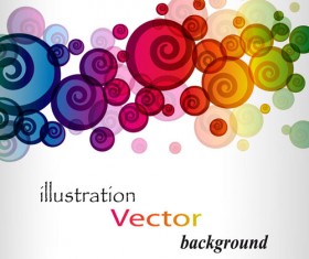 Elements of Abstract Halation background vector 02