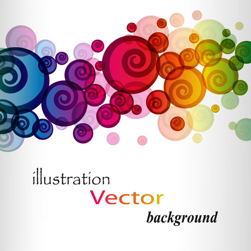 Elements of Abstract Halation background vector 02