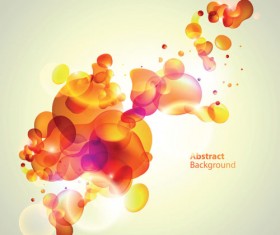 Elements of Abstract Halation background vector 03