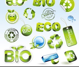 Environmental Protection and Eco elements icons vector 01