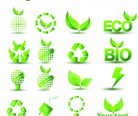 Environmental Protection and Eco elements icons vector 03