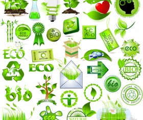 Environmental Protection and Eco elements icons vector 04