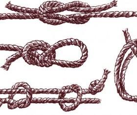 Set of knots borders elements vector 02