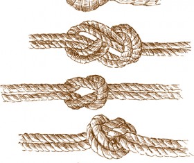 Set of knots borders elements vector 03