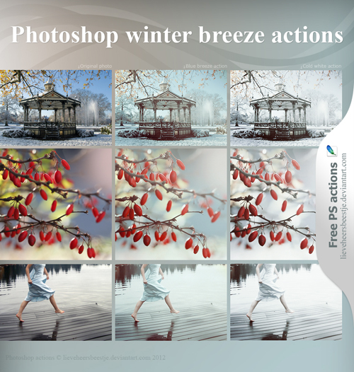 Winter breeze photoshop actions