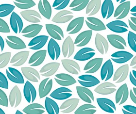 Set of Seamless Leaves pattern Vector 05