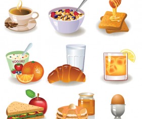 Different breakfast Vector art