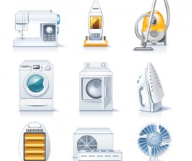 Different household appliances Vector art