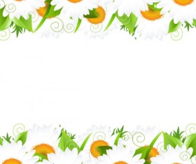 Sunflower elements background vector 01