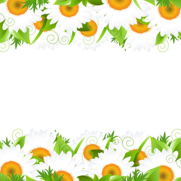 Sunflower elements background vector 01