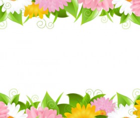 Sunflower elements background vector 02