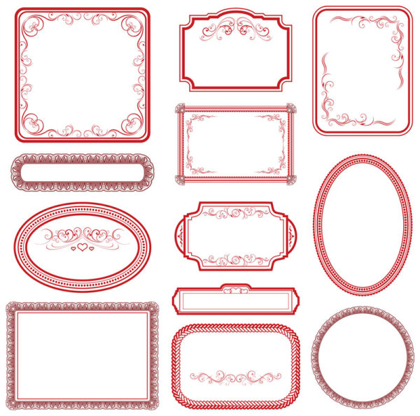 ornate frame vector free download