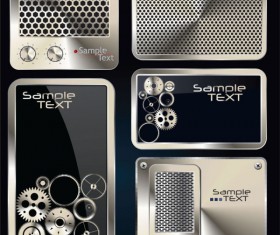 Metal technology design elements vector 02