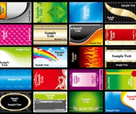 Various Business cards Collection vector 01