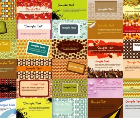 Various Business cards Collection vector 02