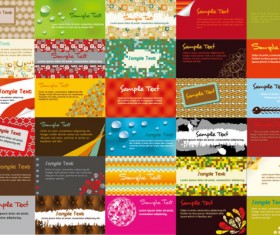 Various Business cards Collection vector 03