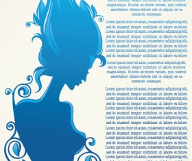Beauty Silhouettes elements background vector 02
