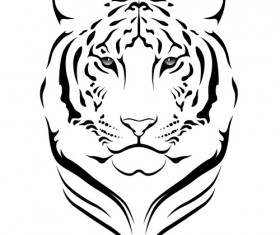 Set of Tiger vector picture art 15