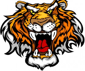 Set of Tiger vector picture art 17
