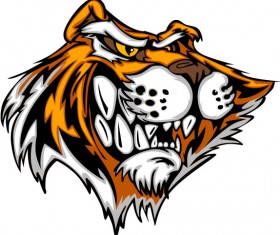 Set of Tiger vector picture art 21