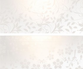 Gradients Floral banner vector