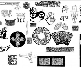 Vintage Pattern design elements vector 02